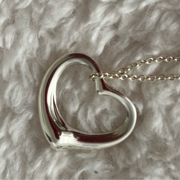 Paloma Picasso Medium Open Heart Pendant 18” AUTHENTIC - Picture 1 of 9